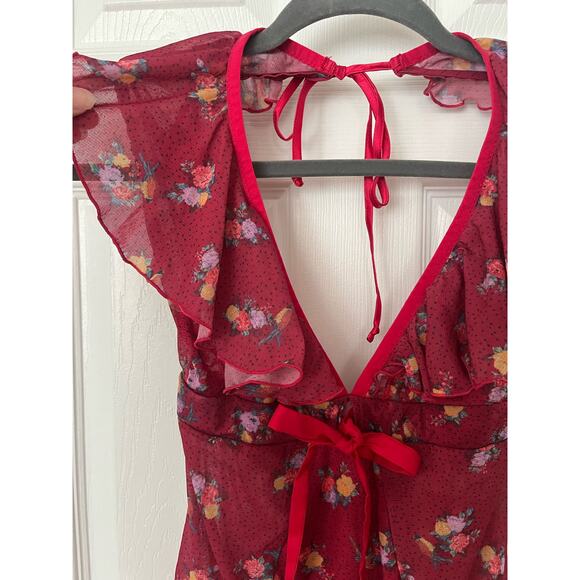 NWT We are HAH Butterfly Lingerie Bodysuit Coquette Fairy Whimsical Small $78 - Picture 9 of 14